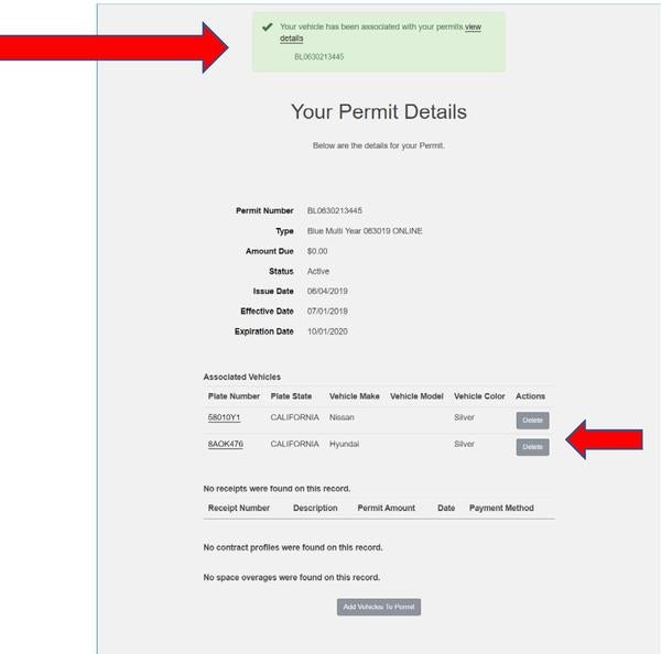 Adding a Vehicle to a Parking Permit 7