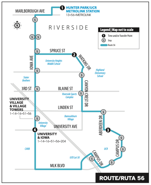 RTA Route 56 Map | Transportation Services